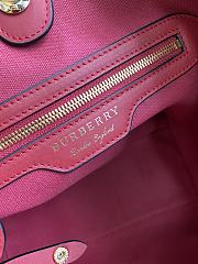 	 Burberry Red Horseferry Check Canterbury Panels Tote Braun Mehrfarben - 28x26cm - 3