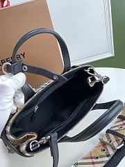 Burberry Nova Check Beige Canvas Tote Bag - 25 x 12 x 19cm - 5