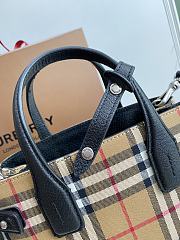 Burberry Nova Check Beige Canvas Tote Bag - 25 x 12 x 19cm - 3