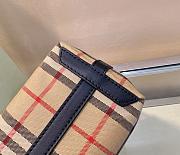 Burberry Checked Brown Tote Bag - 27x9.5x16.5cm. - 4